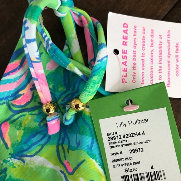 Lilly Pulitzer Tropic String Bikini Bottom - Picture 2 of 5